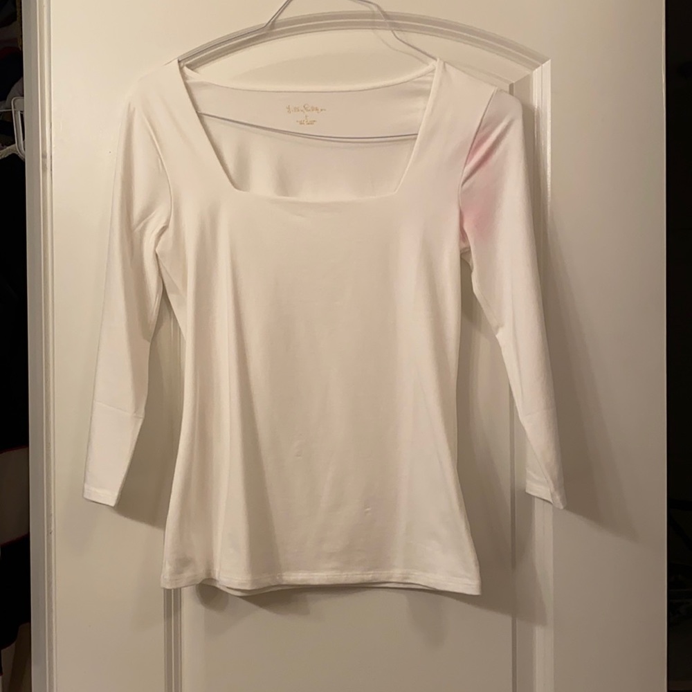 Lilly Pulitzer White Nell Top